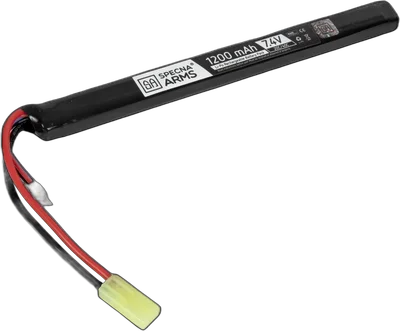 Specna Arms LiPo 7.4V 1200mAh 20C/40C Battery – Tamiya - Under AK Dust Cover
