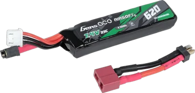 GensAce Gens Ace 620 mAh 25C 7.4V T-Deans mini Li-Po battery