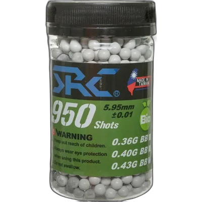 SRC BIO BBs 0.43g bottle 950 pcs White