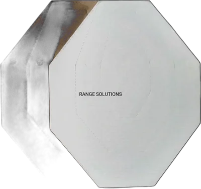 Range Solutions Range Solution IPSC Mini Target, 50 pcs. – Brown and white