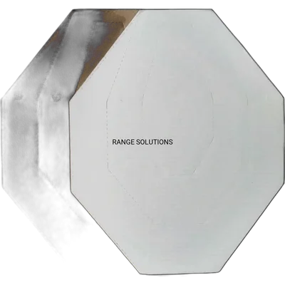 Range Solutions Range Solution IPSC Mini Target, 50 pcs. – Brown and white