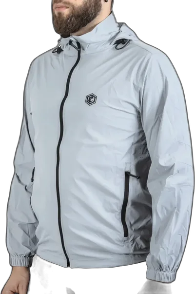 Blue Label Star Light Grey Wind Jacket