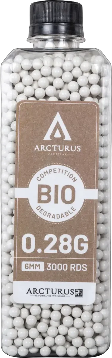 Arcturus RS® BIO Match Grade 0.28g BBs 3000 pieces bottle
