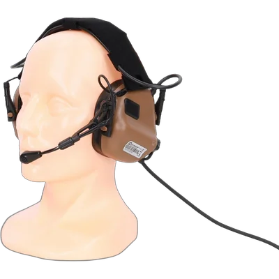 EARMOR M32X Plus active hearing protectors – Coyote Brown