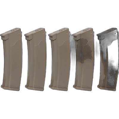 Specna Arms Set of 5 Mid-Cap S-Mag magazines for J series 175 BBs Tan