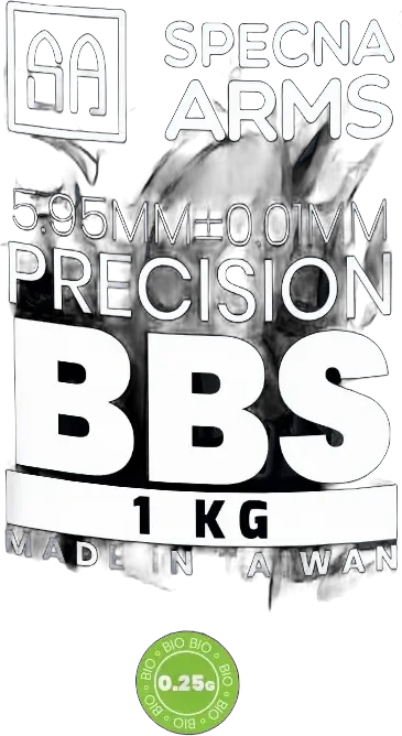 Specna Arms Precision BB's 0.25g Specna Arms EDGE ULTRA™ BIO - 1 kg - white