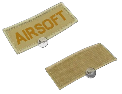Aufnäher "Airsoft", neue Version - TAN