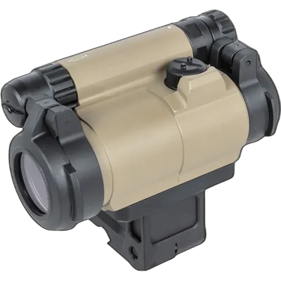 JJ Airsoft M5 red dot sight with adjustable mount Tan