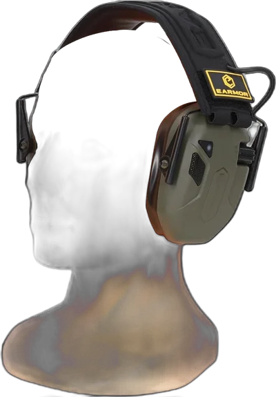 EARMOR M300T active hearing protectors - Foliage Green