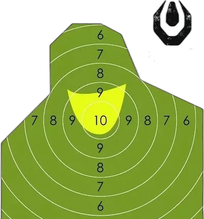 Range Solutions NT-23P Mini Soldier Silhouette Shooting Target - 100 Pcs