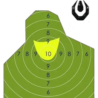 Range Solutions NT-23P Mini Soldier Silhouette Shooting Target - 100 Pcs