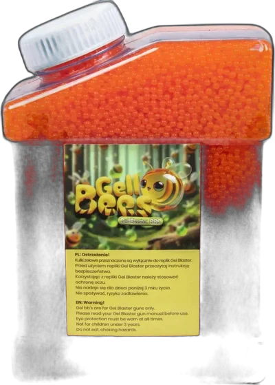 GelBee's Gelblaster GelBees orange BBs - large bottle