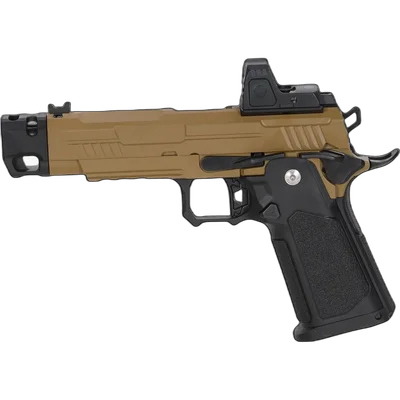 Arcturus Hi-Capa Vanguard 4.3" GBB Pistol (Optics Ready/Collimator ARS-1/Compensator) - Half-Tan