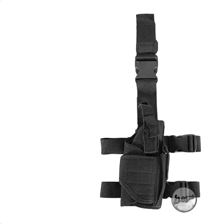 Beinholster / Oberschenkel Pistolen Holster, voll verstellbar - schwarz