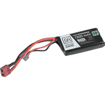 Specna Arms LiPo 7,4V 1300mAh 15/30C Battery - T-Connect (Deans)