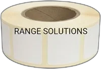 Range Solutions square disc covers, 22x22mm, 1000 pcs. – White