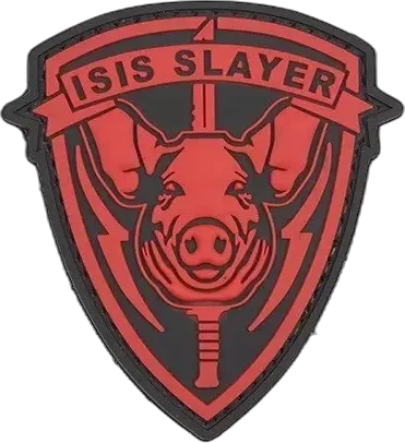 GFC Tactical ISIS Pig - 3D Badge - Red