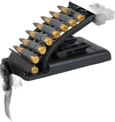 A&K electric box magazine for 2,000 rounds for M249 type replicas with imitation Digital Desert ammunition
