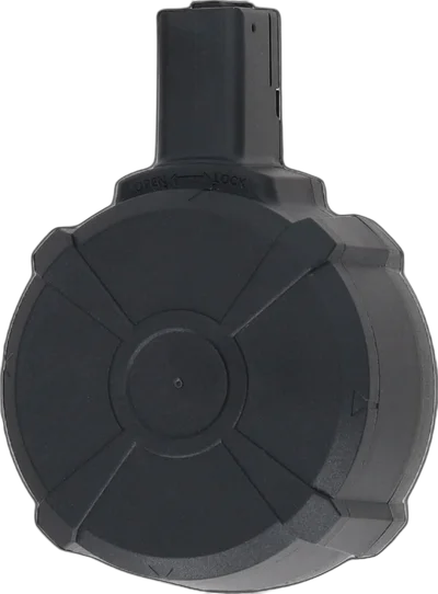 850-round electric drum magazine for the SA-J20 AEG – Black