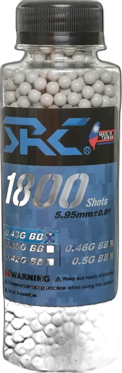 SRC BBs 0.43g bottle 1800 pcs White