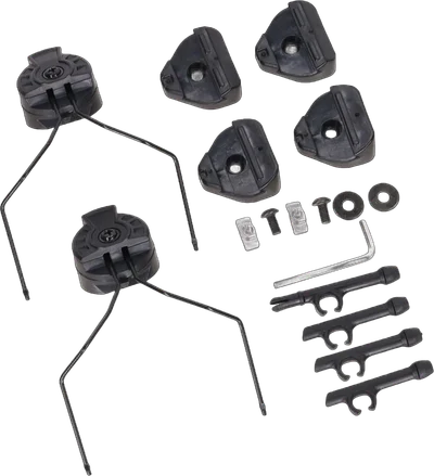 M13-Peltor mounts for M31/M32 headphones on M-LOK MTEK FLUX rails - Black