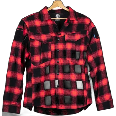 Emerson Gear Blue Label Longicorn flannel shirt Black and red