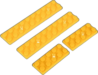 F-Factory MLOK Rail Guards Blocks - Yellow