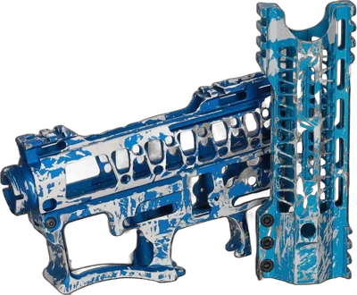 Specna Arms x Mancraft CNC Speedsoft Splash Anodised kit for M4/M16 replicas Blue