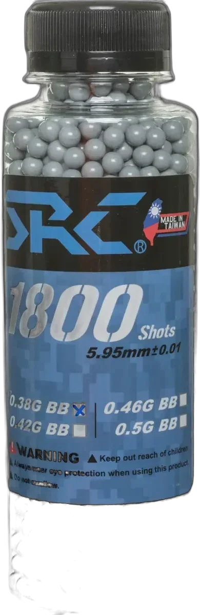 SRC BBs 0.38g bottle 1800 pcs Grey