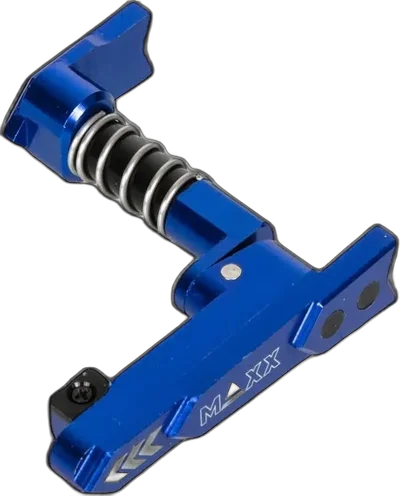 Maxx Model Products CNC M4/M16 magazine release on both sides (A) - Blue