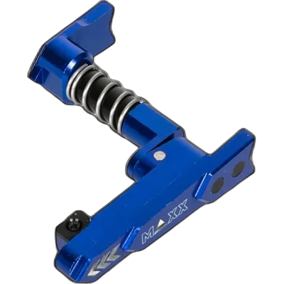 Maxx Model Products CNC M4/M16 magazine release on both sides (A) - Blue