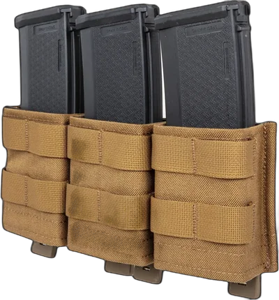 WoSport Triple open magazine pouch 7.62 mm Wosport Coyote Brown
