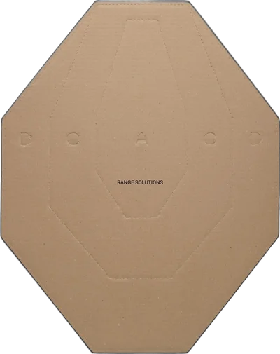 Range Solutions IPSC Range Solution Cardboard Shield Brown 1pc