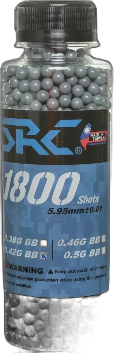 SRC BBs 0.42g bottle 1800 pcs Grey