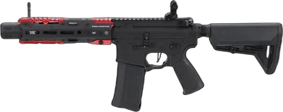 King Arms x Strike Industries Sentinel GRIDLOK® 8.5" Aster SE ETU Black and Red airsoft Carbine