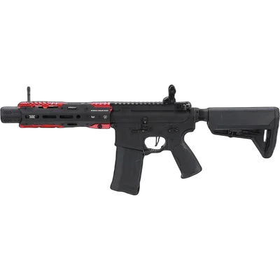 King Arms x Strike Industries Sentinel GRIDLOK® 8.5" Aster SE ETU Black and Red airsoft Carbine