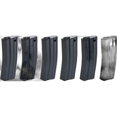 SRC Set of 6 SRC Low-Cap magazines for M4 replicas for 70 rounds Black