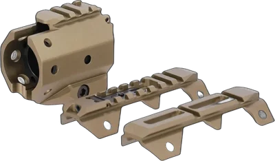 King Arms x Strike Industries mounting kit for Gridlok® Flat Dark Earth rail
