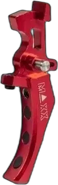 Maxx Model Products CNC Aluminum Advanced Speed Trigger Tongue (Style D) - red