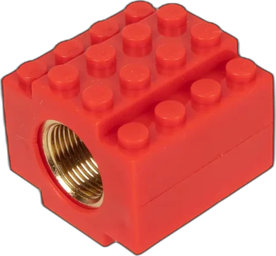 F-Factory Threaded cap 14mm CCW Pads - Red