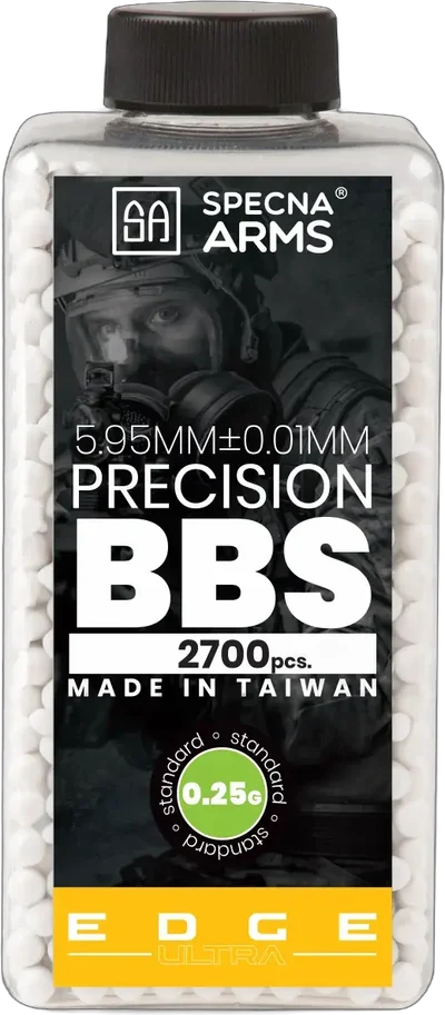 Specna Arms EDGE ULTRA™ 0.25g precision BBs - 2700 pcs - white - bottle