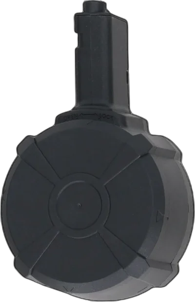 850-round drum magazine for X-Series replicas – Black