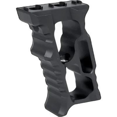 JJ Airsoft Aluminium angle grip TD Minivert for KeyMod/M-LOK Black