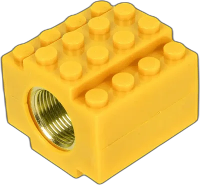 F-Factory Threaded cap 14mm CCW Pads - Yellow