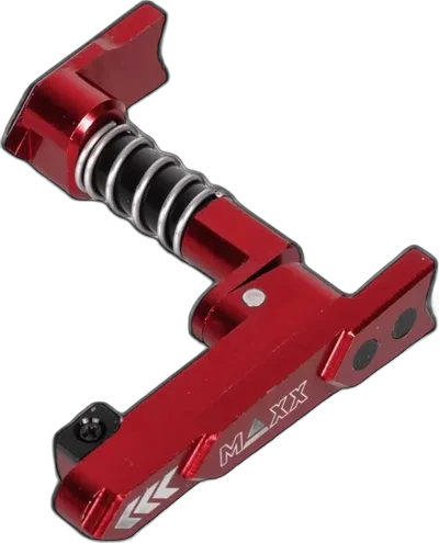 Maxx Model Products CNC M4/M16 magazine release on both sides (A) - Red