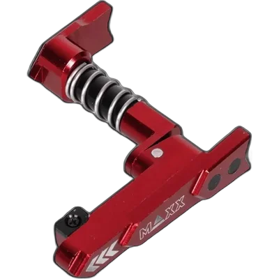 Maxx Model Products CNC M4/M16 magazine release on both sides (A) - Red