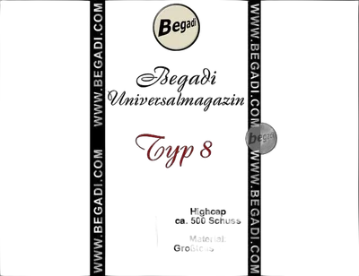 BEGADI Universalmagazin Typ 8 (G3, 500 Schuss, Highcap)
