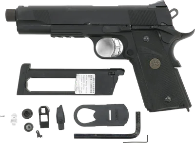 KJW KP-07 "PRO" GBB, CO2 Version, mit Begadi Stainless Efficiency Ventil, CNC Alu Pistonhead, Koffer & Maintenance Kit -schwarz- (frei ab 18 J.)