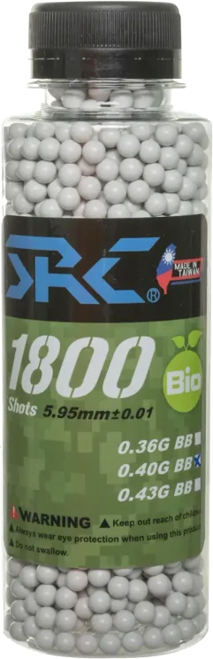 SRC BIO BBs 0.4g bottle 1800 pieces White