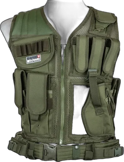 CyberGun Swiss Arms Tactical BT-4 Olive Vest